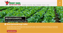 Desktop Screenshot of frugtkarl.dk