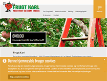 Tablet Screenshot of frugtkarl.dk